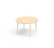 My bord HT Ø120 cm hvid manchet