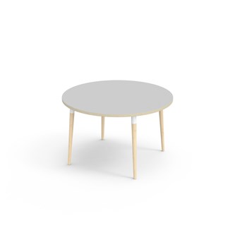 My bord HT Ø120 cm hvid manchet