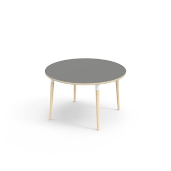 My bord HT Ø120 cm hvid manchet