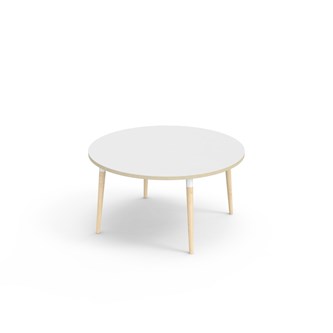 My bord HT Ø120 cm hvid manchet