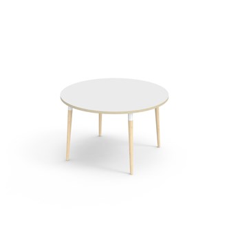 My bord HT Ø120 cm hvid manchet