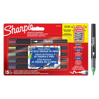 Sharpie Acrylic marker pensel 5 stk.