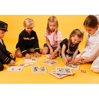 Puslespil med forskellige erhverv 10 stk.