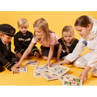 Puslespil med forskellige erhverv 10 stk.