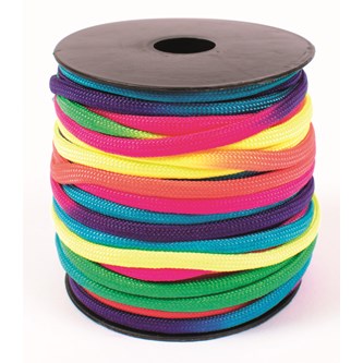 Paracord Ø4 mm regnbuefarver