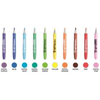 Artline Decorite tuscher i pastelfarver 10 stk.