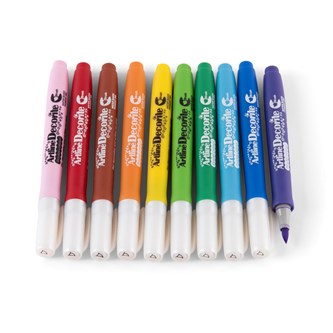 Artline Decorite tuscher i pastelfarver 10 stk.
