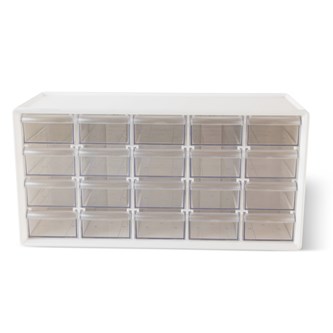 Sorteringskasse med 20 rum