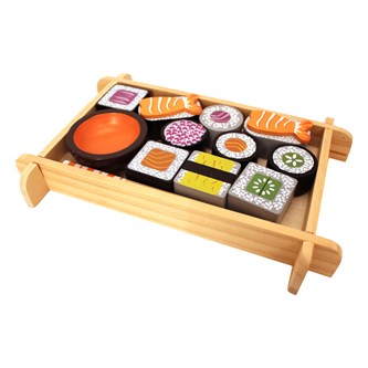 Sushi af træ
