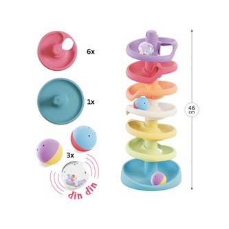 Quercetti kuglebane spiral af bioplast