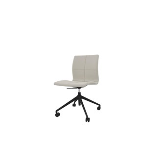 Tekla konferencestol, sort 4-kryds m/hjul