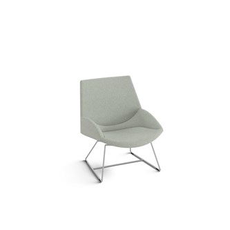 Size lænestol med sølv medestel