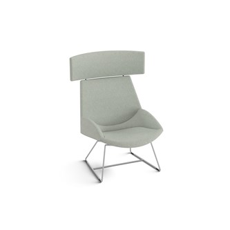 Size lænestol med sølv medestel