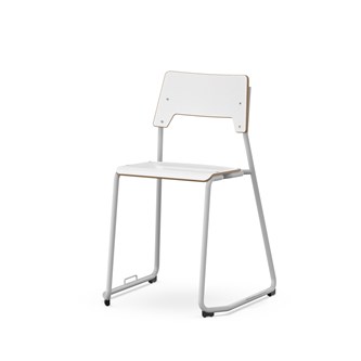 Como stol medestel sh 45 cm m/ kobling, medium sæde sølv stel
