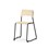 Como stol medestel sh 45 cm m/ kobling, medium sæde sort stel