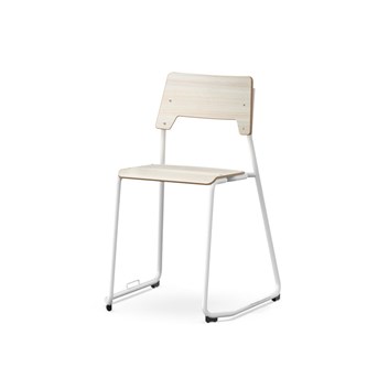 Como stol medestel sh 45 cm m/ kobling, medium sæde hvidt stel