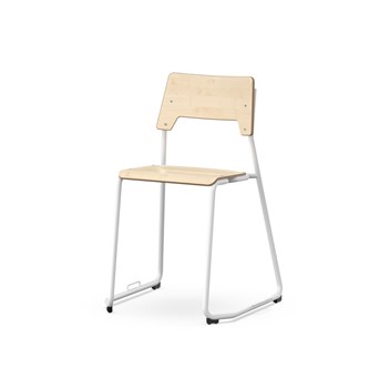 Como stol medestel sh 45 cm m/ kobling, medium sæde hvidt stel