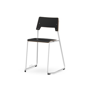 Como stol medestel sh 45 cm m/ kobling, medium sæde hvidt stel