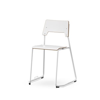 Como stol medestel sh 45 cm m/ kobling, medium sæde hvidt stel
