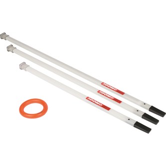 Ringettestav sort top 127 cm