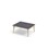 Grow bord linoleum 100x80 cm sort manchet