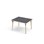 Grow bord linoleum 100x80 cm sort manchet