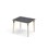 Grow bord linoleum 100x80 cm sort manchet