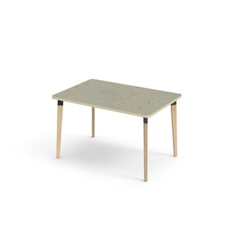 Grow bord linoleum 120x80 cm sort manchet