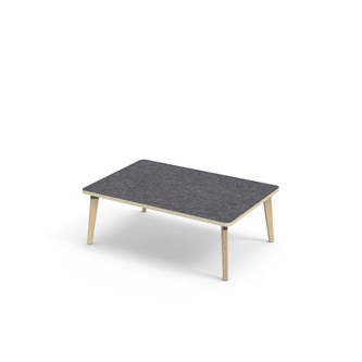 Grow bord linoleum 120x80 cm sort manchet