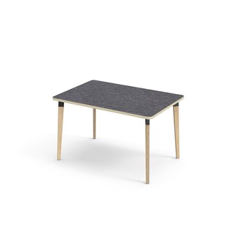 Grow bord linoleum 120x80 cm sort manchet
