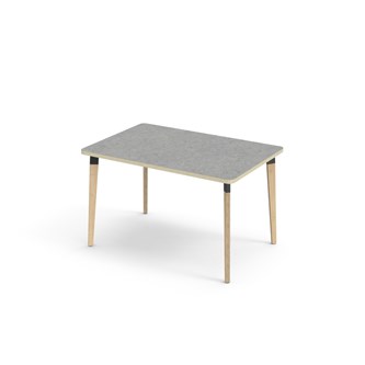 Grow bord linoleum 120x80 cm sort manchet