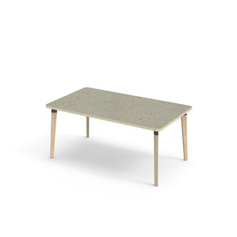 Grow bord linoleum 140x80 cm sort manchet