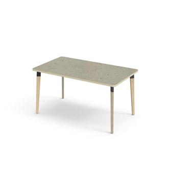 Grow bord linoleum 140x80 cm sort manchet
