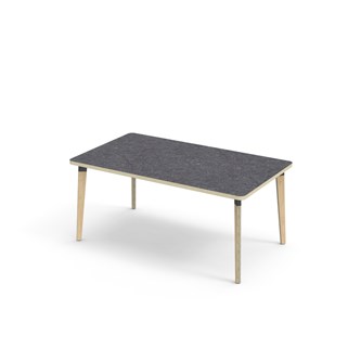 Grow bord linoleum 140x80 cm sort manchet