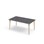 Grow bord linoleum 140x80 cm sort manchet