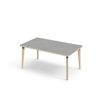 Grow bord linoleum 140x80 cm sort manchet