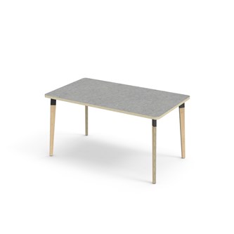 Grow bord linoleum 140x80 cm sort manchet