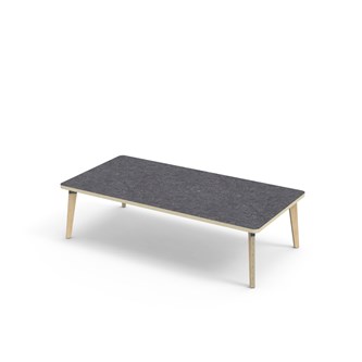 Grow bord linoleum 160x80 cm sort manchet