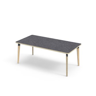 Grow bord linoleum 160x80 cm sort manchet
