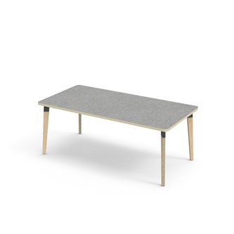 Grow bord linoleum 160x80 cm sort manchet