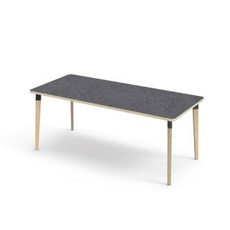 Grow bord linoleum 180x80 cm sort manchet
