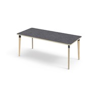 Grow bord linoleum 180x80 cm sort manchet