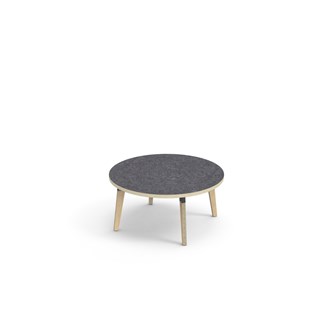 Grow bord linoleum Ø90 cm sort manchet
