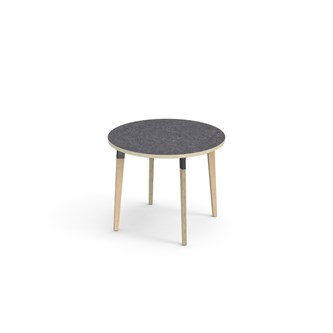 Grow bord linoleum Ø90 cm sort manchet