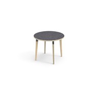 Grow bord linoleum Ø90 cm sort manchet