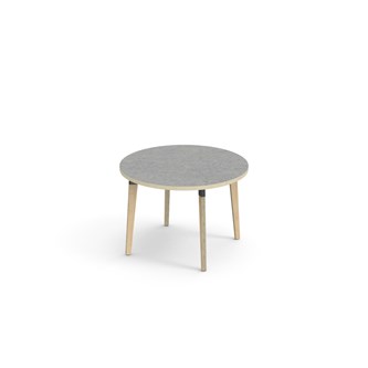 Grow bord linoleum Ø90 cm sort manchet