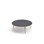 Grow bord linoleum Ø120 cm sort manchet