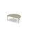 Grow bord linoleum halvrundt 120-80 cm sort manchet