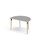 Grow bord linoleum halvrundt 120-80 cm sort manchet
