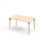 Grow bord akustiklaminat 140x80 cm sort manchet